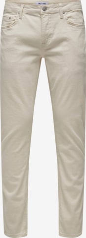 Only & Sons Regular Jeans 'Loom' in Beige: front