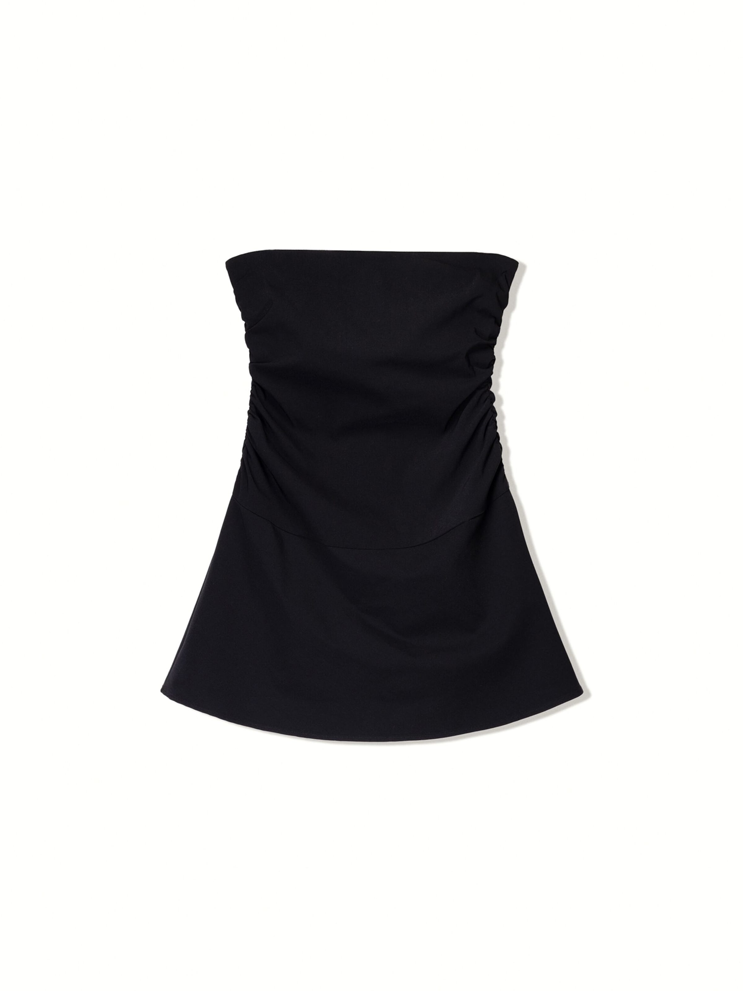 Bershka Рокля в черно: отпред