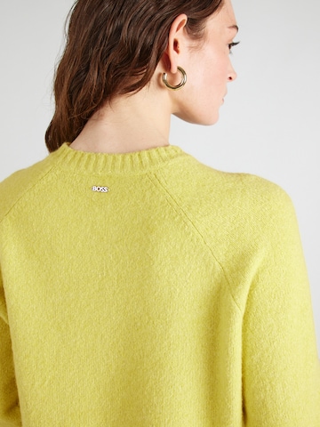 BOSS Sweater 'Febisan' in Yellow