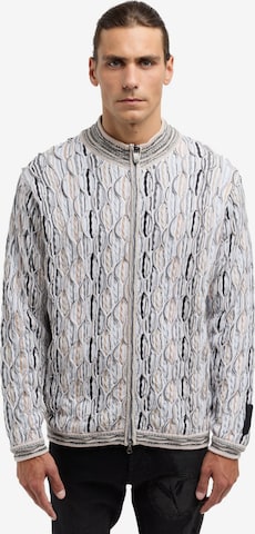 Carlo Colucci Knit Cardigan ' De Rossi ' in White: front