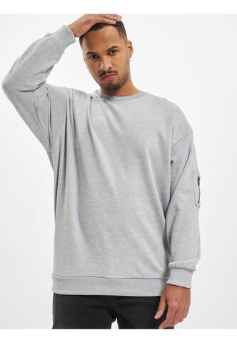 DEF Sweatshirt 'Joe' in Grey: front
