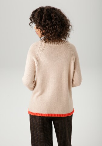 Aniston CASUAL Pullover in Beige