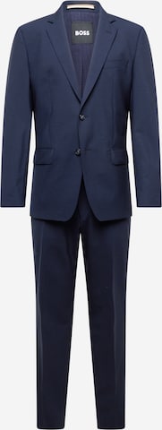 BOSS Black Regular Suit 'H-Huge' in Blue: front
