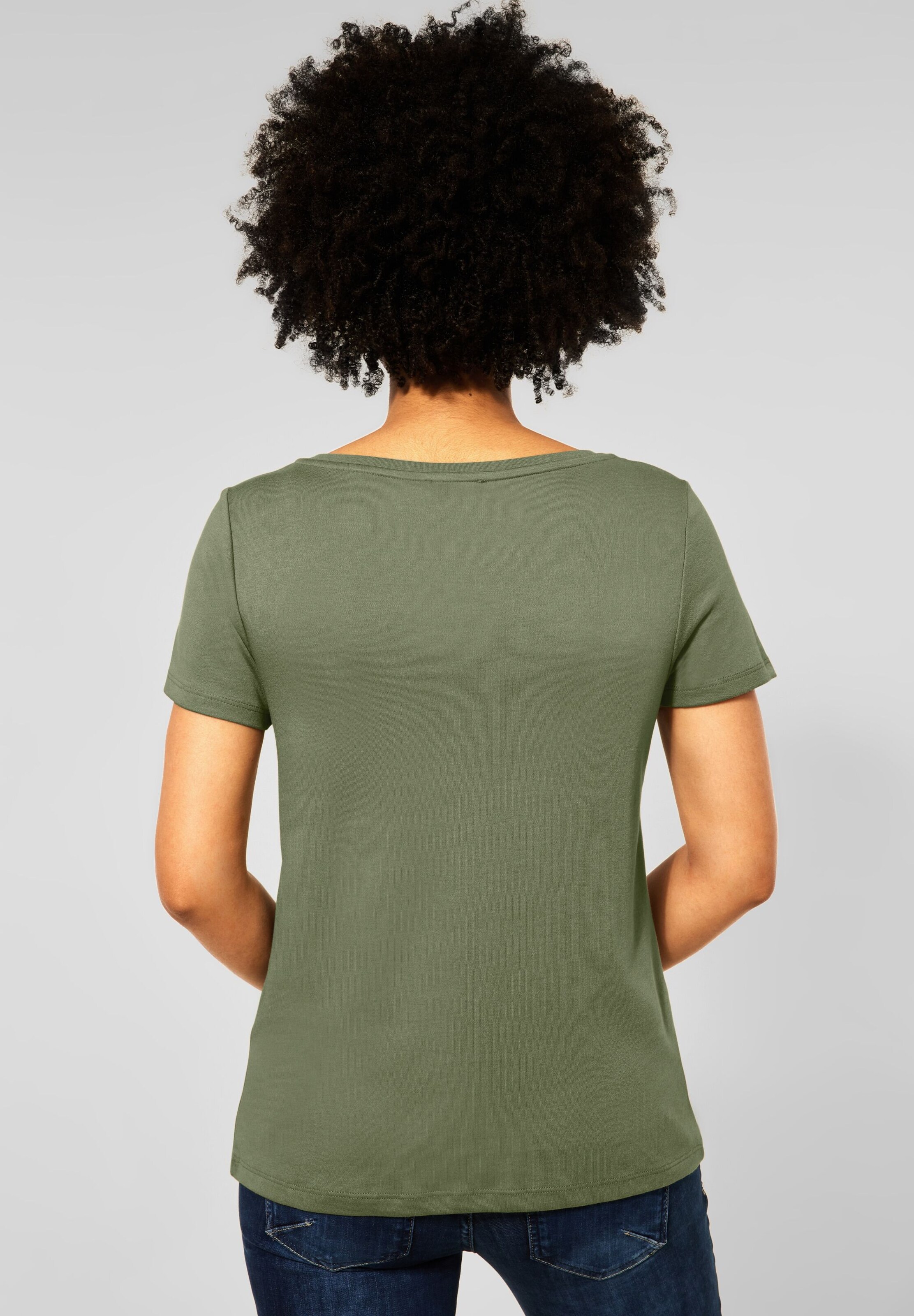 Frauen Shirts & Tops STREET ONE Kurzarmshirt in Grün - KV64671 Frauen Shirts & Tops STREET ONE Kurzarmshirt in Grün - KV64671