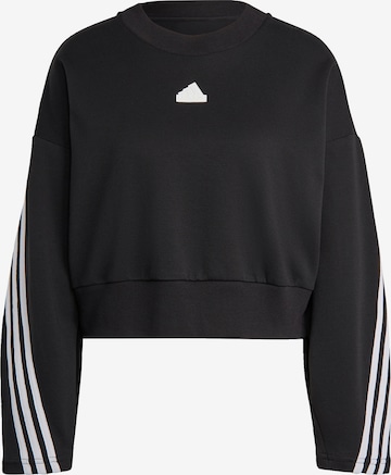 ADIDAS SPORTSWEAR Athletic Sweatshirt 'Future Icons 3-Stripes' in Black: front