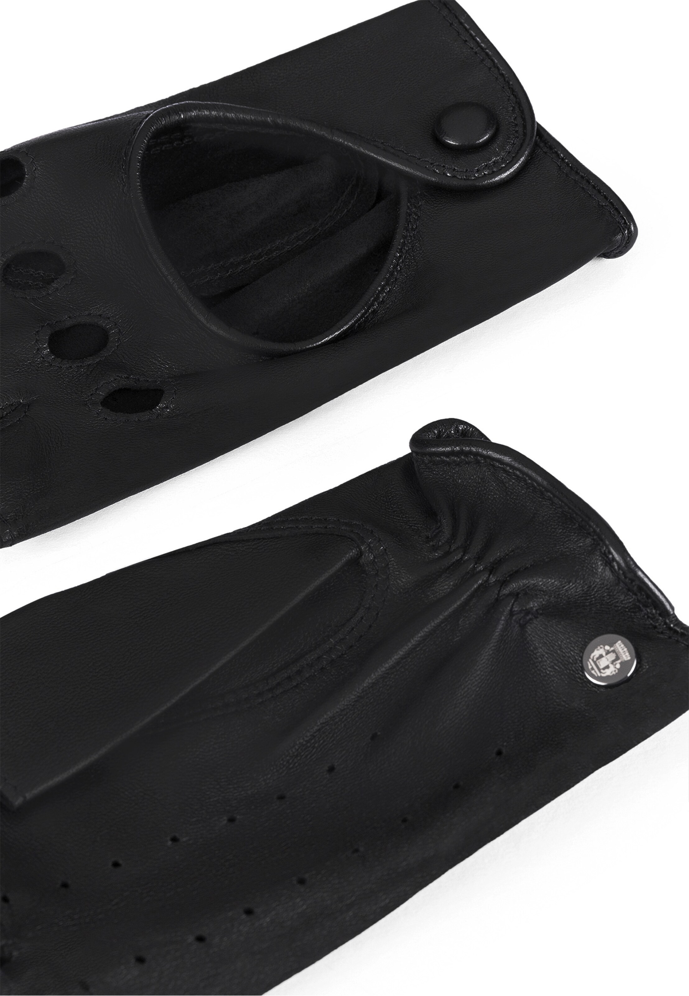 Roeckl Lederhandschuhe 'FLORENZ AUTOFAHRER' in Schwarz
