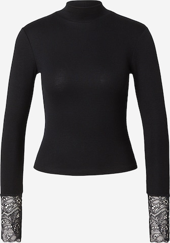 juoda ABOUT YOU Marškinėliai 'Caroline': priekis