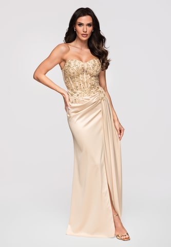 Ombre Evening dress in Beige