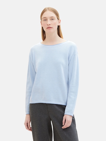 Pull-over TOM TAILOR en bleu : devant