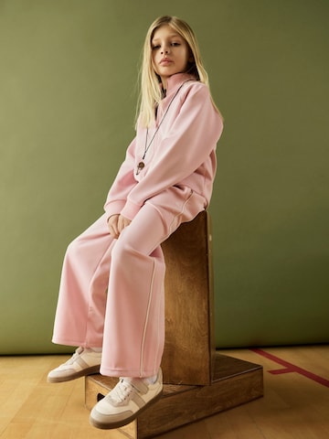 NAME IT - Pierna ancha Pantalón en rosa