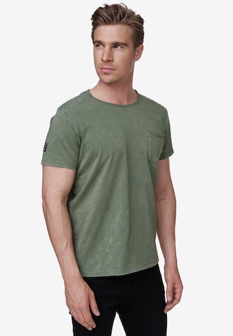 Rusty Neal Shirt in Groen: voorkant