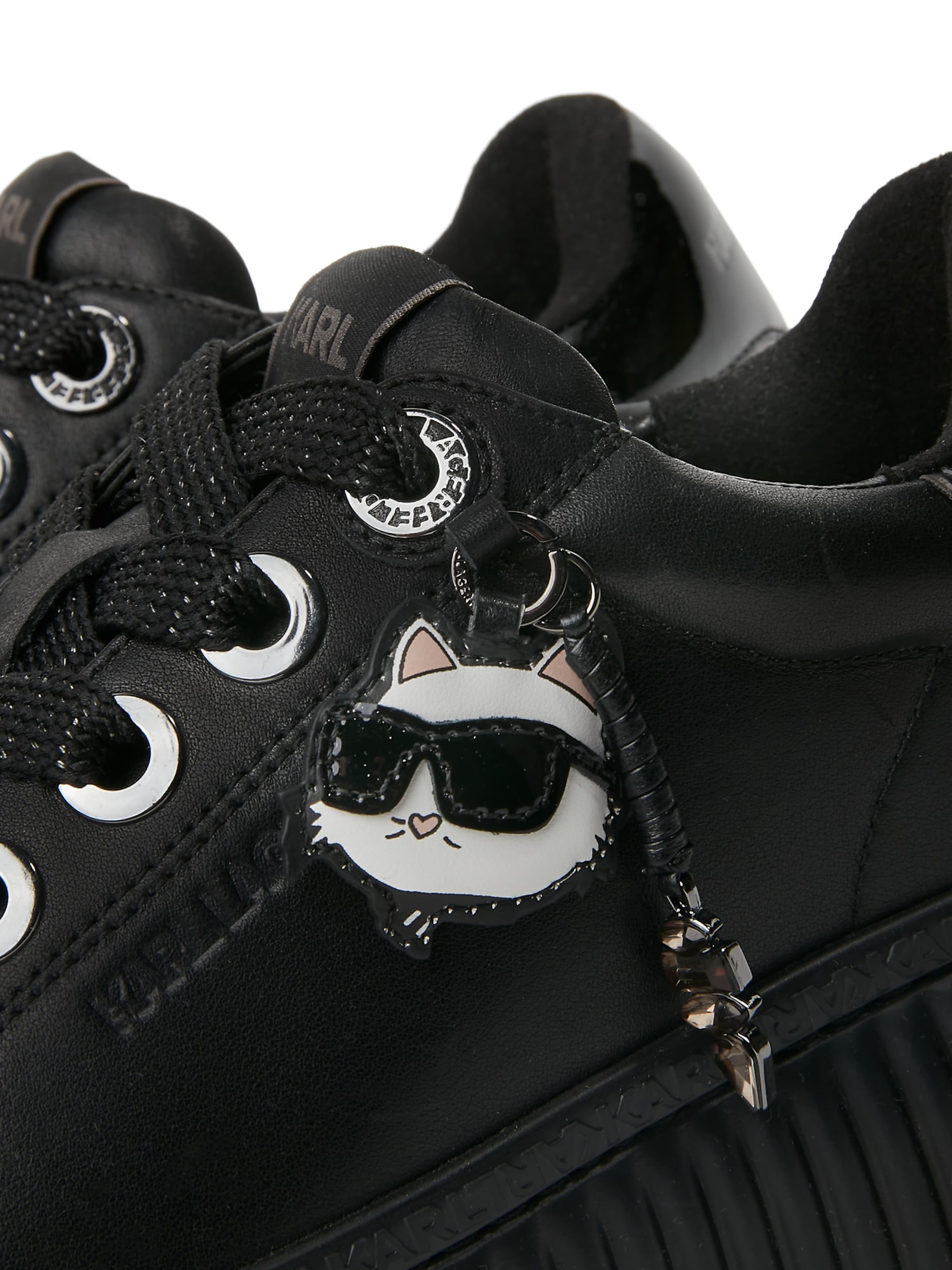 melns Karl Lagerfeld Zemie brīvā laika apavi 'Ikon'