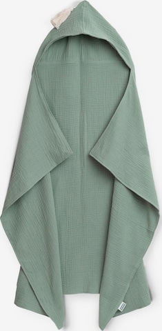 Räuberella Bathrobe 'Musselin Kapuzenhandtuch (75x100cm) Mint' in Green: front