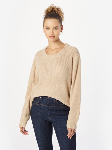 Pull-over 'Novo' ICHI en beige : devant