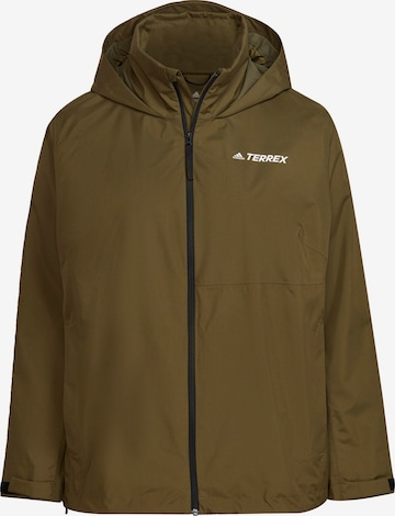 ADIDAS TERREX Outdoor Jacket in Green: front