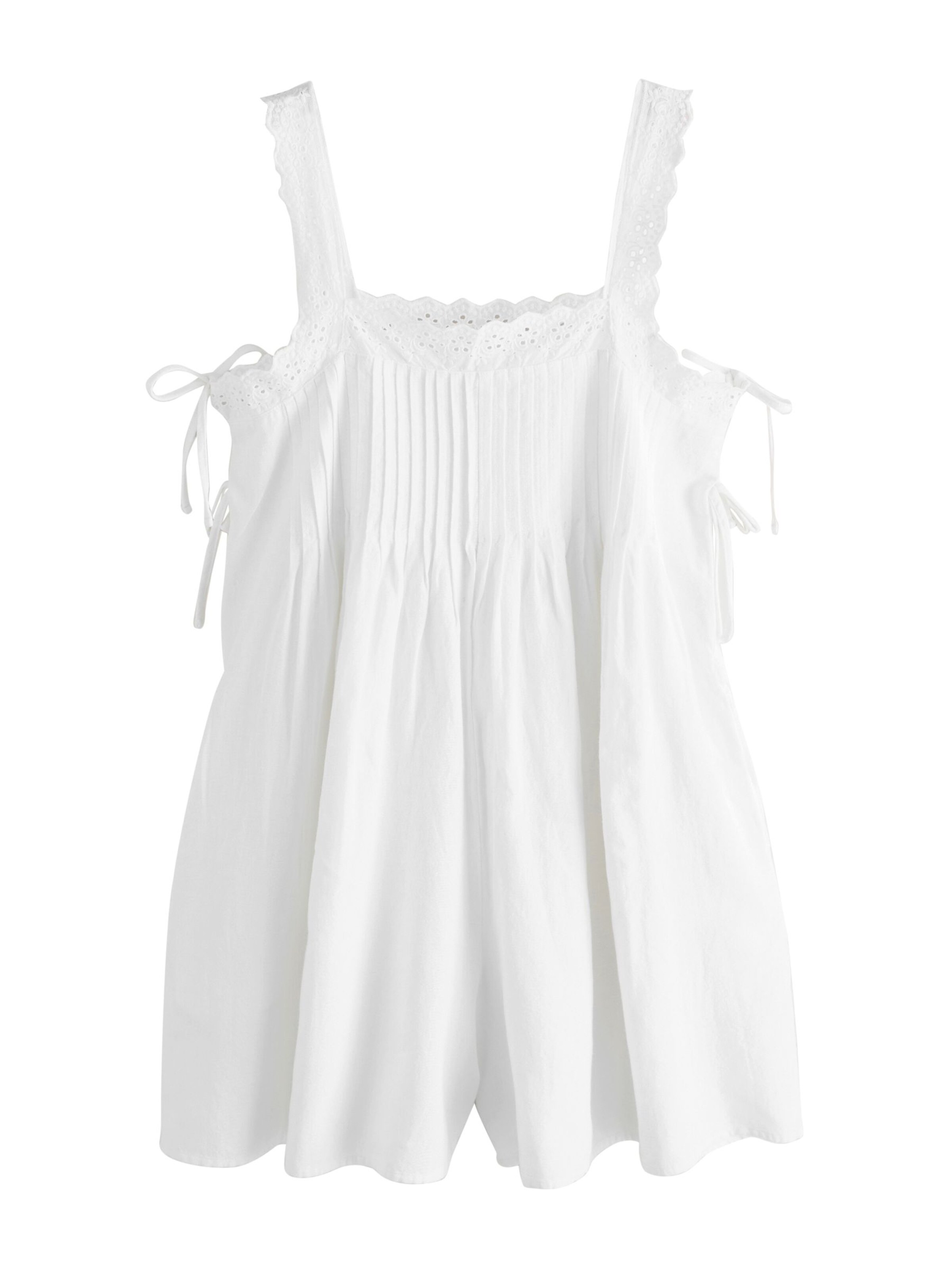 Next Jumpsuit in White: front