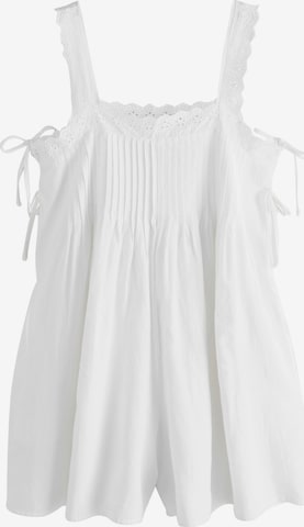 Next Jumpsuit in White: front