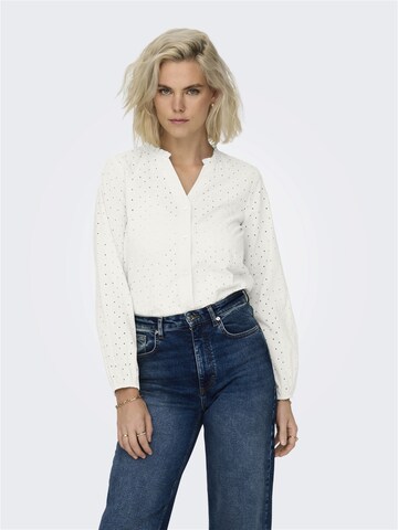 ONLY - Blusa 'ALFIE' en blanco: frente