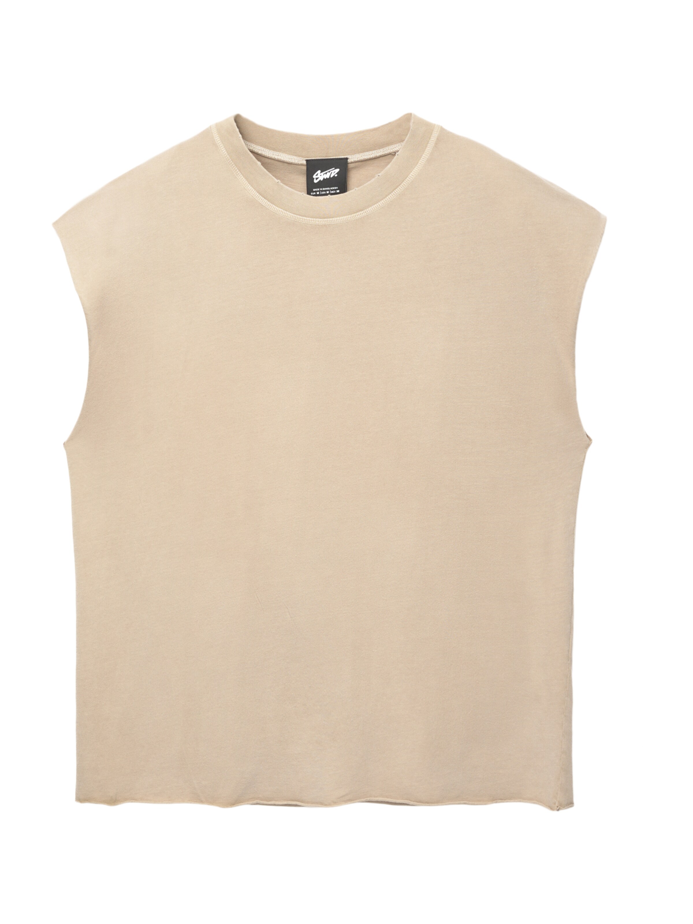 T-Shirt 'STWD' Pull&Bear en beige : devant