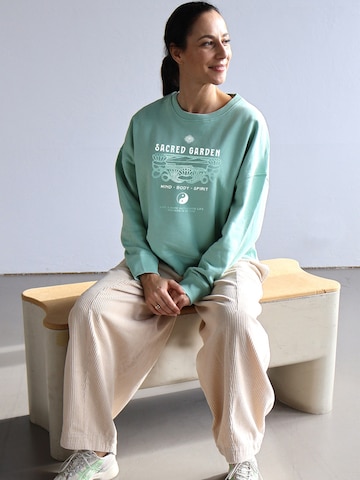 Kultgut Pullover 'Sacred Garden'‌‌‌ in Grün