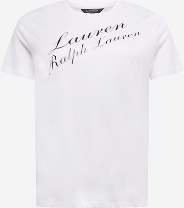 Tricou 'KATLIN' de la Lauren Ralph Lauren Plus pe alb: față