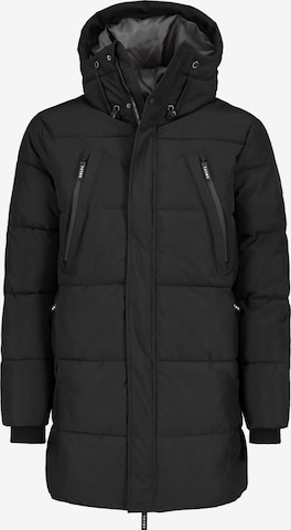 Sublevel Wintermantel in Schwarz: Vorderseite