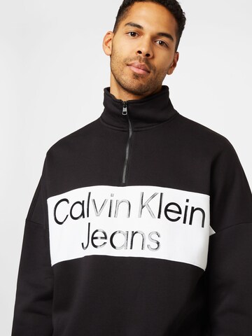 Calvin Klein Jeans Mikina - Čierna