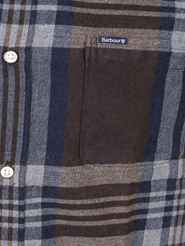 Barbour Regular fit Button Up Shirt 'Fortrose' in Brown