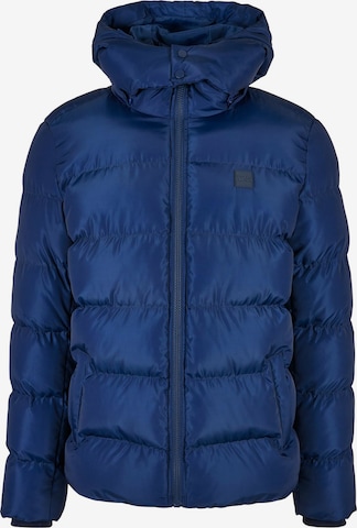 Urban Classics Zimní bunda – modrá: přední strana