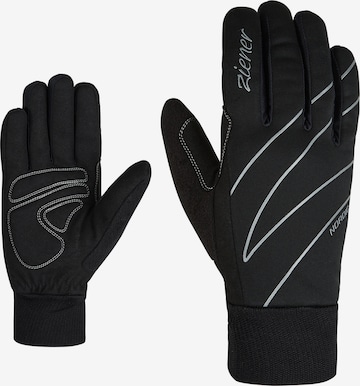 ZIENER Athletic Gloves 'UNICA LADY' in Black: front