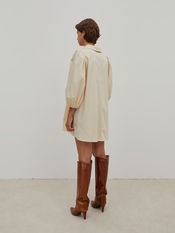 EDITED Shirt dress 'Thanya' in Beige