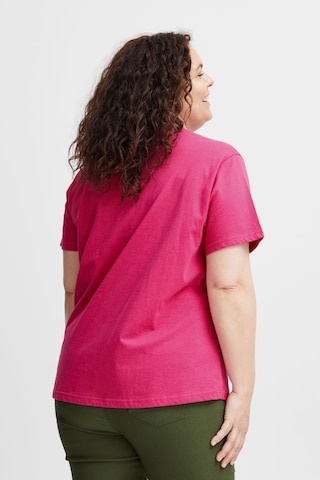 Fransa Curve Shirt 'Petta' in Roze