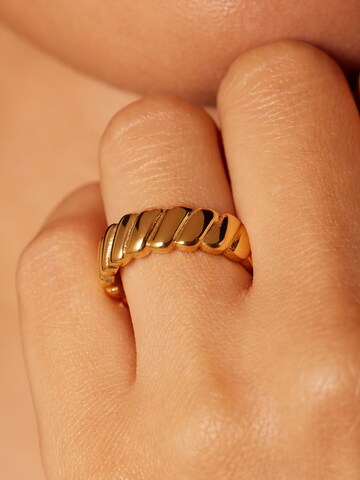 Lucardi Ring in Goud: voorkant