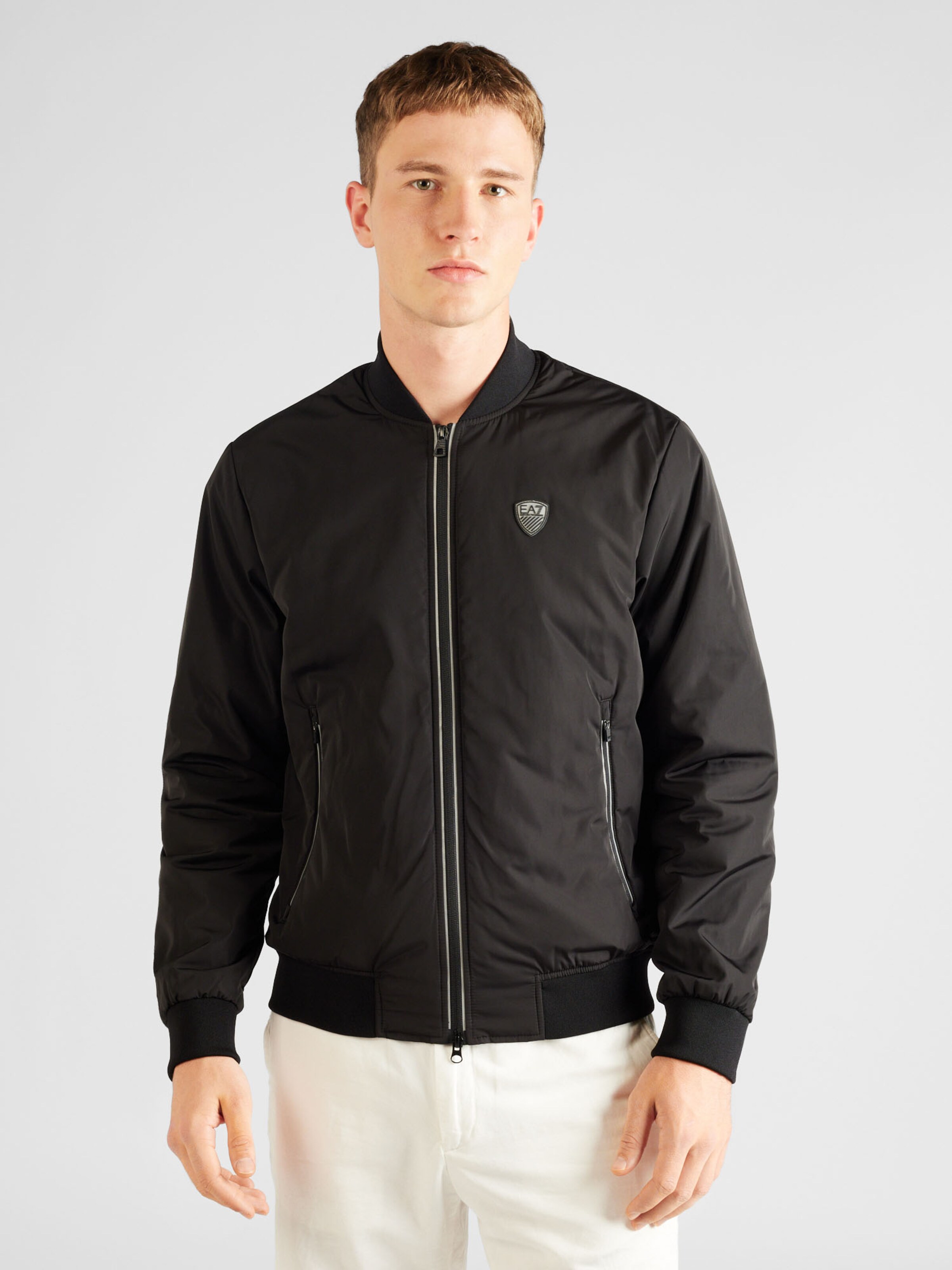 EA7 Emporio Armani Geacă de primăvară-toamnă pe Negru | ABOUT YOU