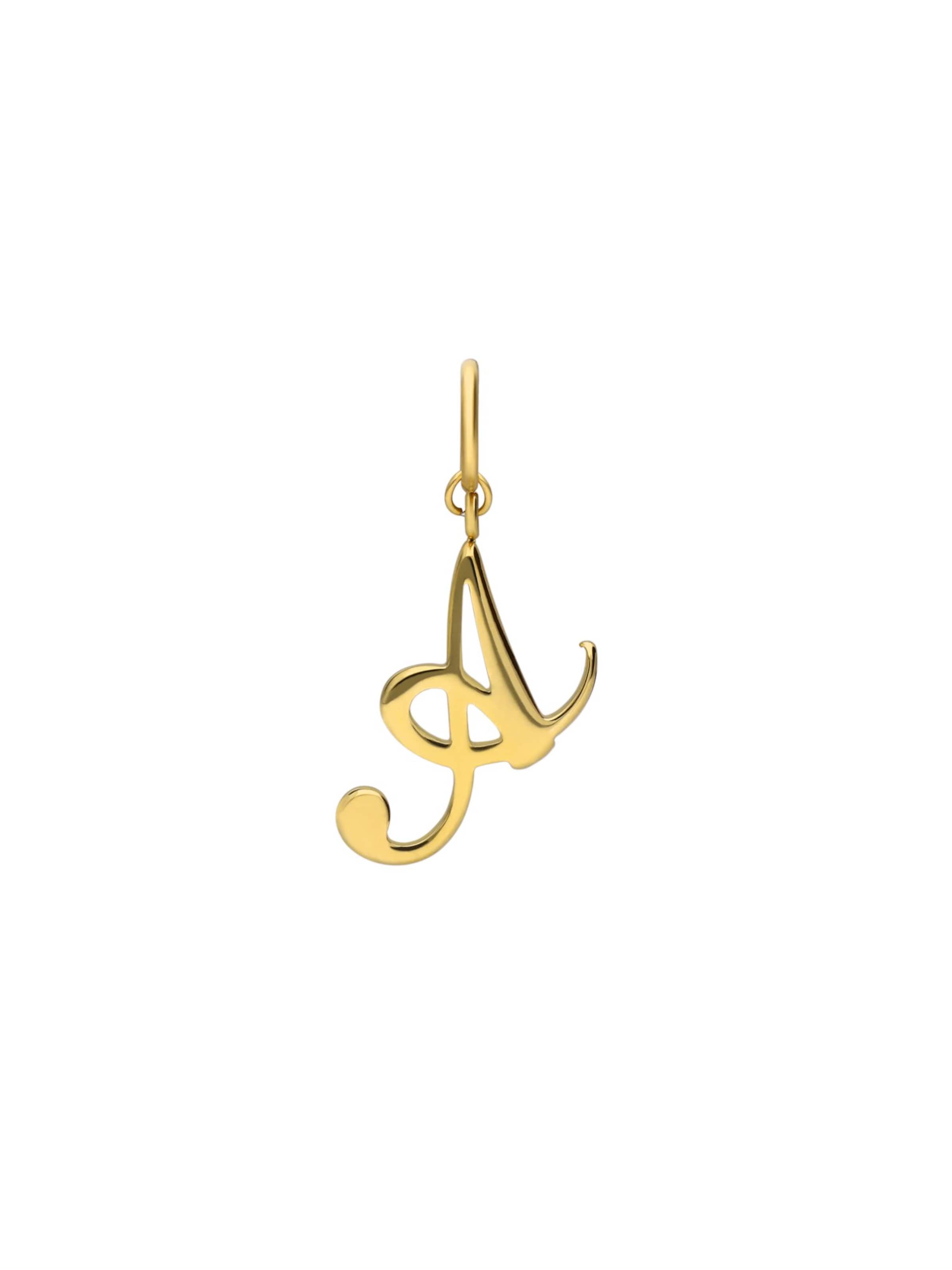 Lucardi Pendant in Gold: front