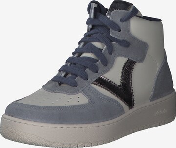 Viktoria High-Top Sneakers in Blue: front