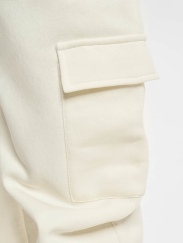 DEFLoosefit Cargo hlače - bijela boja