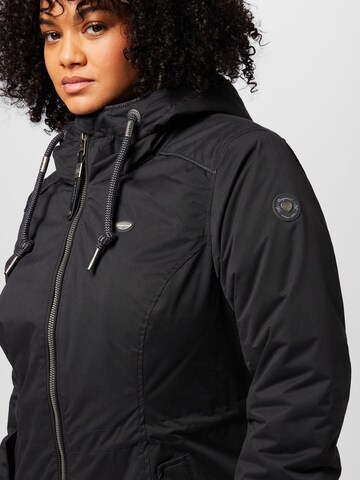 Ragwear Plus Weatherproof jacket 'DANKA' in Black