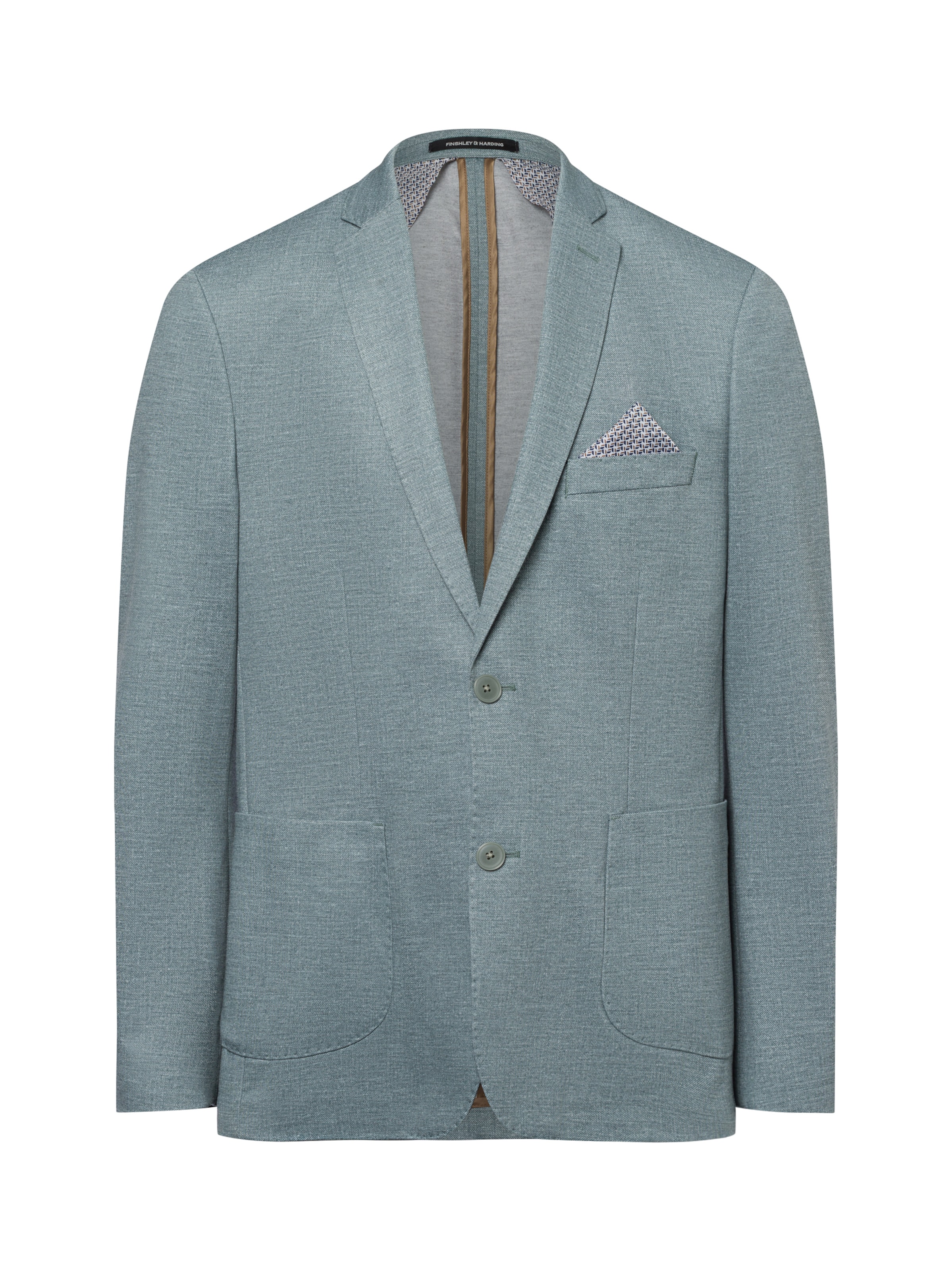 Finshley & Harding Regular Fit Sakko in Grün: Vorderseite