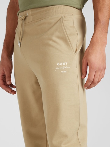 GANT Avsmalnet Bukse i beige