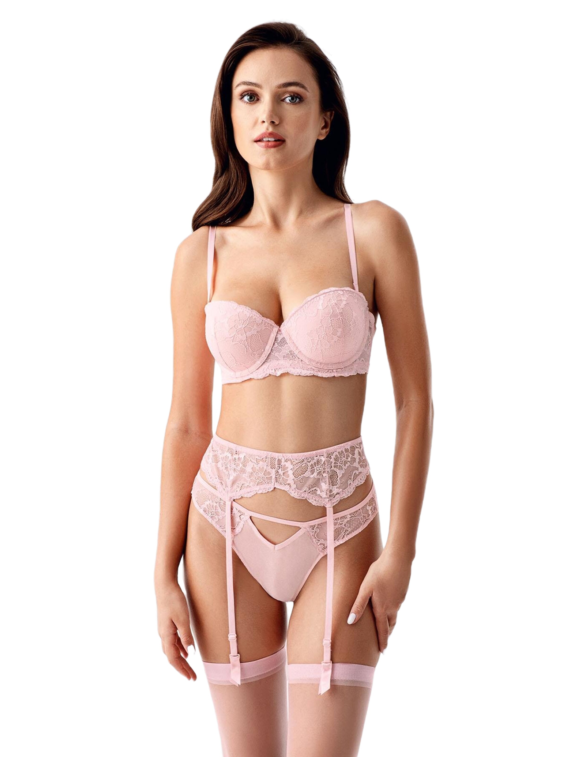 C&City Balconette Ondergoedsets in Roze: voorkant