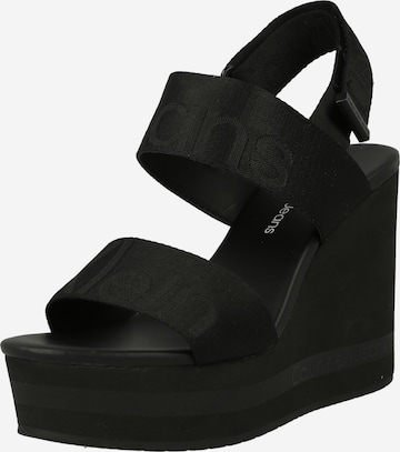 Calvin Klein Jeans Sandale in Schwarz: predná strana