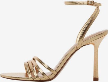MANGO Sandals in Gold: front
