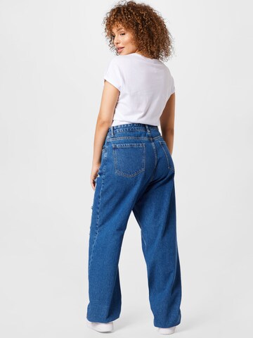 Nasty Gal Plus Wide Leg Jeans in Blau