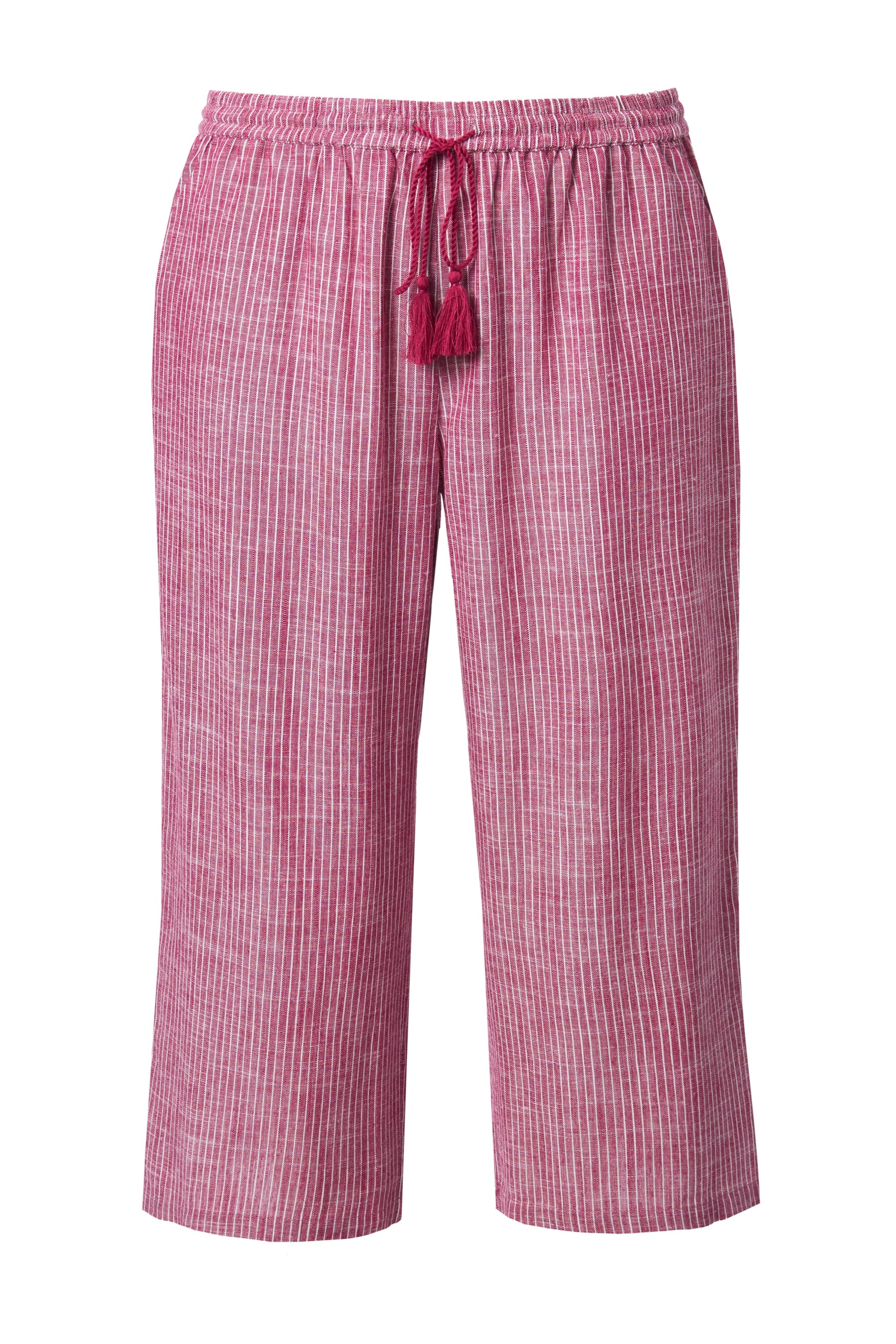Ulla Popken Regular Broek in Rood: voorkant