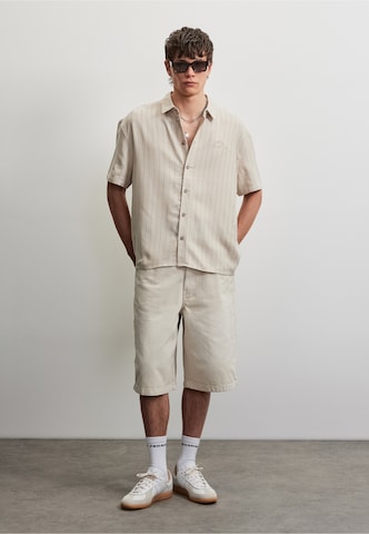 Pegador Comfort fit Button Up Shirt 'Murcia' in Beige