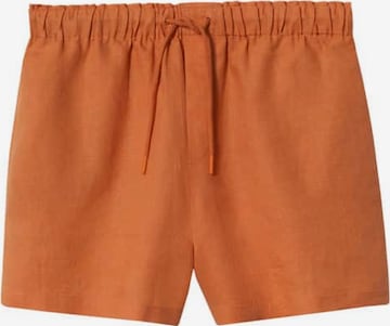 MANGO Regular Bundfaltenhose in Orange: predná strana