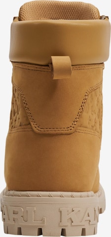 Karl Kani Lace-up bootie in Beige