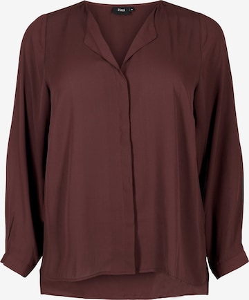 Zizzi Blouse 'Seli' in Rood: voorkant