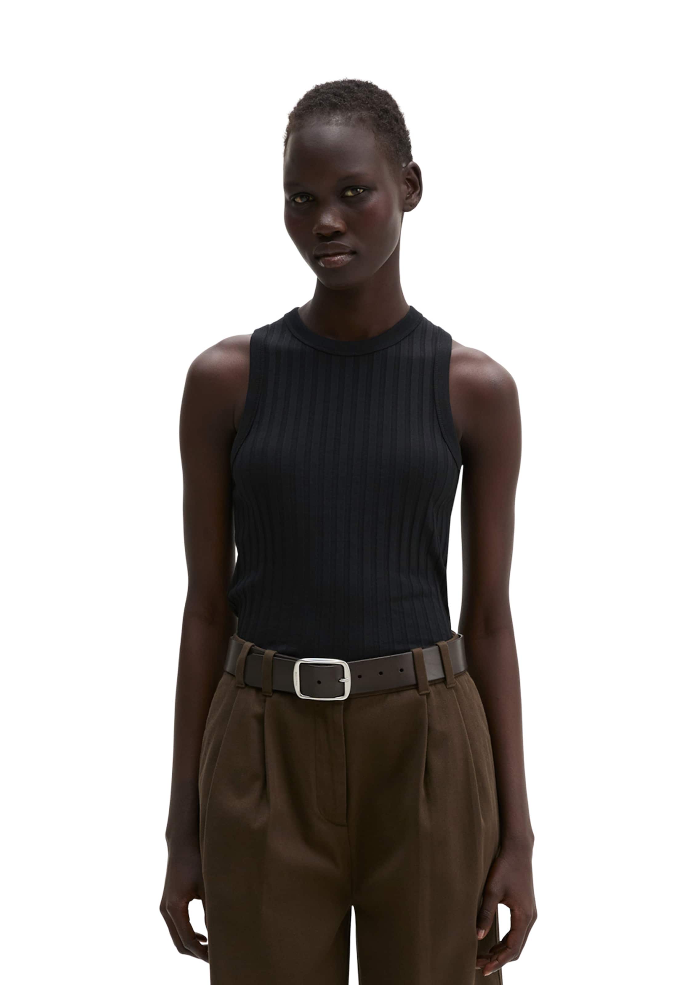 Marc O'Polo Top in Zwart: voorkant